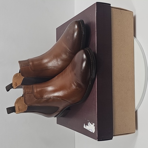 NIB Johnston & Murphy Lewis Chelsea Brown Leather Dress Boot Size 12 Blokecore - Picture 3 of 15